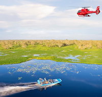 Mary River Wetlands Helicopter and Airboat Adventure from Darwin - Accommodation Mermaid Beach