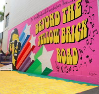 Yellow Brick Road and Elton John Mural - Accommodation Mermaid Beach