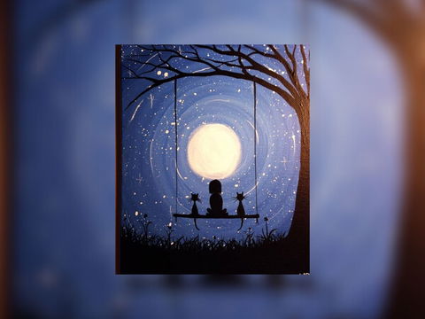 Grab A Glass Of Wine And Learn To Paint 'Moonrise'! - Accommodation Mermaid Beach 0