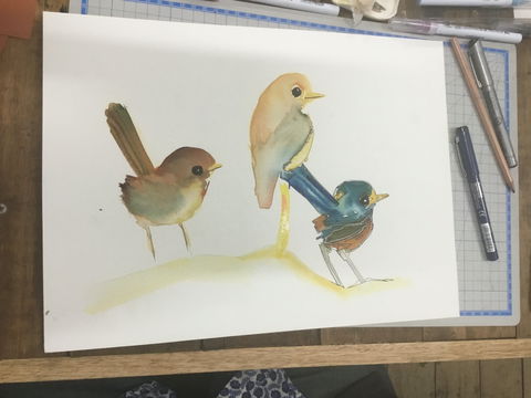 Ink & Watercolour Wash Illustration Workshop - Accommodation Mermaid Beach 0