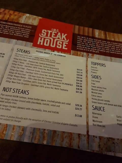 IMC Steak House - Accommodation Mermaid Beach 1