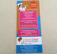 Indian chef restaurant  Take away - Accommodation Mermaid Beach