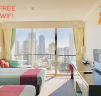 High Floor Twin Share with Ocean View at Surfers Paradise - Hotel Studio - Accommodation Mermaid Beach