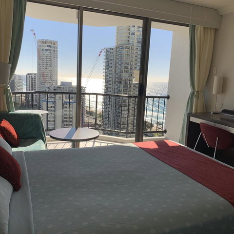 High Floor Twin Share With Ocean View At Surfers Paradise - Hotel Studio - Accommodation Mermaid Beach 3