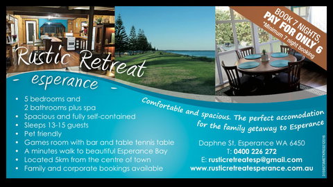 Rustic Retreat Esperance - Accommodation Mermaid Beach 33